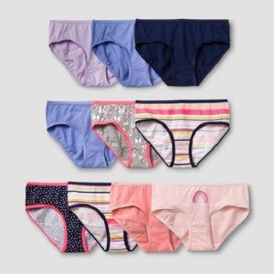 Cat & Jack™ Girls' 10pk Cotton Briefs Size 10 NEW